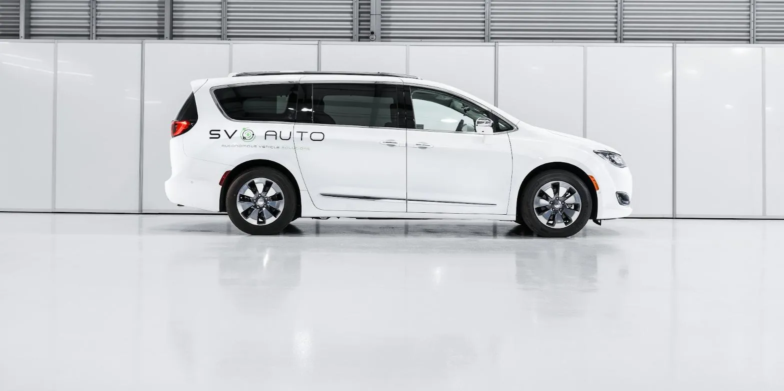 SVO.Auto Chrysler Pacifica autonomous vehicle test unit